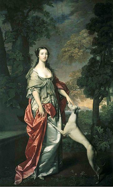 Elizabeth Gunning Duchess of Hamilton ca. 1753-1753 by Gavin Hamilton 1723-1798  Scottish National Portrait Gallery